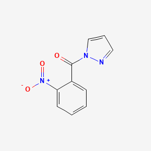 molecular formula C10H7N3O3 B7459750 (2-Nitrophenyl)-pyrazol-1-ylmethanone 