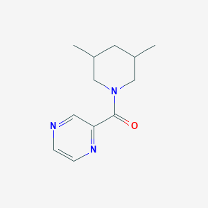 molecular formula C12H17N3O B7459765 (3,5-Dimethylpiperidin-1-yl)-pyrazin-2-ylmethanone 