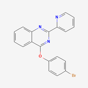 molecular formula C19H12BrN3O B7459767 4-(4-Bromophenoxy)-2-(pyridin-2-yl)quinazoline 