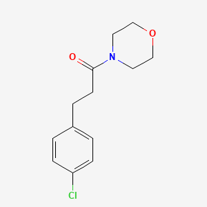 molecular formula C13H16ClNO2 B7459775 3-(4-Chlorophenyl)-1-morpholin-4-ylpropan-1-one 