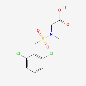 molecular formula C10H11Cl2NO4S B7459804 2-[(2,6-Dichlorophenyl)methylsulfonyl-methylamino]acetic acid 