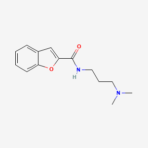 molecular formula C14H18N2O2 B7459805 N-[3-(dimethylamino)propyl]-1-benzofuran-2-carboxamide 