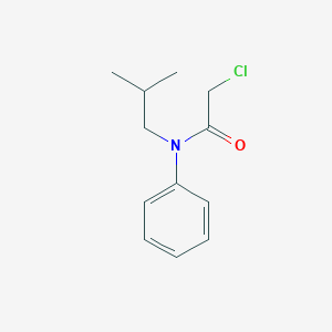 molecular formula C12H16ClNO B7459831 2-chloro-N-(2-methyl-1-propyl)-N-phenylacetamide 