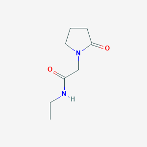 molecular formula C8H14N2O2 B7459838 N-ethyl-2-(2-oxopyrrolidin-1-yl)acetamide 