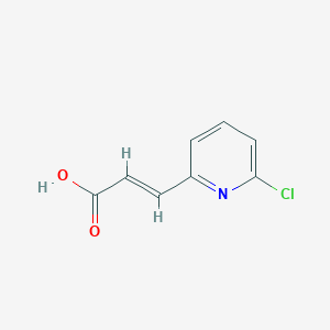 molecular formula C8H6ClNO2 B7459840 (2E)-3-(6-chloropyridin-2-yl)prop-2-enoic acid 