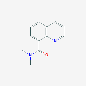 molecular formula C12H12N2O B7459842 N,N-dimethylquinoline-8-carboxamide 