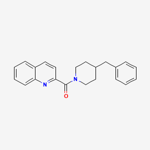 molecular formula C22H22N2O B7459844 (4-Benzylpiperidin-1-yl)-quinolin-2-ylmethanone 