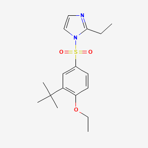 1-(3-Tert-butyl-4-ethoxyphenyl)sulfonyl-2-ethylimidazole