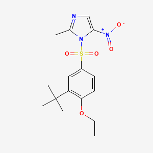 1-(3-tert-butyl-4-ethoxybenzenesulfonyl)-2-methyl-5-nitro-1H-imidazole