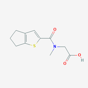 2-[5,6-dihydro-4H-cyclopenta[b]thiophene-2-carbonyl(methyl)amino]acetic acid