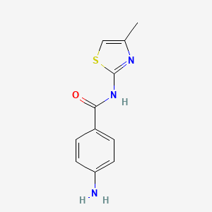 4-amino-N-(4-methyl-1,3-thiazol-2-yl)benzamide