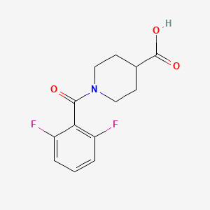 molecular formula C13H13F2NO3 B7459954 1-(2,6-Difluorobenzoyl)piperidine-4-carboxylic acid 