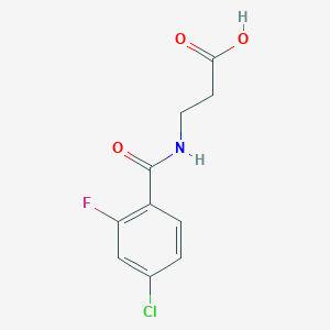 molecular formula C10H9ClFNO3 B7459966 3-[(4-Chloro-2-fluorobenzoyl)amino]propanoic acid 