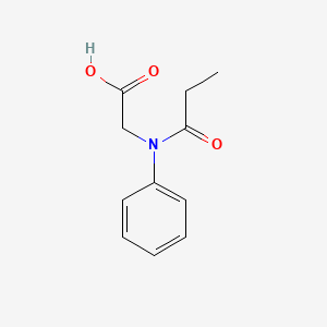 molecular formula C11H13NO3 B7459985 N-Phenyl-N-propionylglycine 