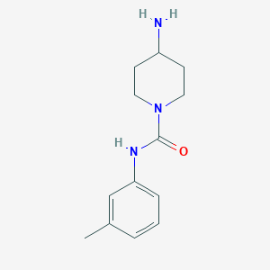 molecular formula C13H19N3O B7460056 4-amino-N-(3-methylphenyl)piperidine-1-carboxamide 
