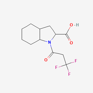 1-(3,3,3-Trifluoropropanoyl)-2,3,3a,4,5,6,7,7a-octahydroindole-2-carboxylic acid