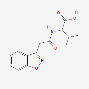 2-[[2-(1,2-Benzoxazol-3-yl)acetyl]amino]-3-methylbutanoic acid