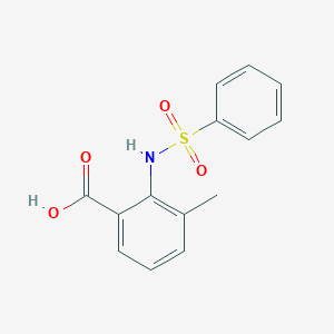 3-Methyl-2-[(phenylsulfonyl)amino]benzoic acid