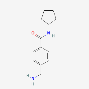 4-(aminomethyl)-N-cyclopentylbenzamide