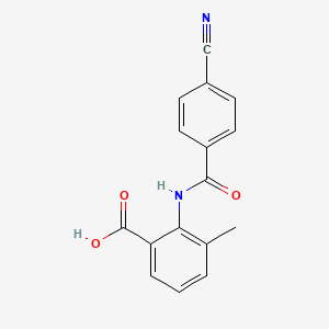 2-[(4-Cyanobenzoyl)amino]-3-methylbenzoic acid