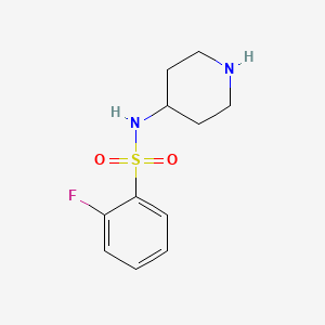 2-fluoro-N-piperidin-4-ylbenzenesulfonamide