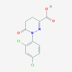 molecular formula C11H8Cl2N2O3 B7460116 1-(2,4-Dichlorophenyl)-6-oxo-4,5-dihydropyridazine-3-carboxylic acid 