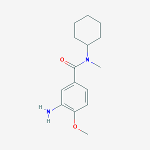 molecular formula C15H22N2O2 B7460165 3-amino-N-cyclohexyl-4-methoxy-N-methylbenzamide 