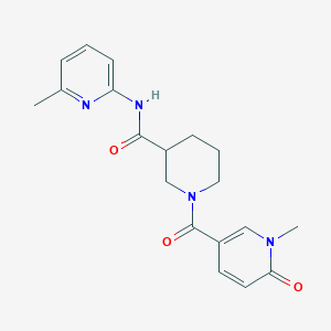 molecular formula C19H22N4O3 B7460191 1-(1-methyl-6-oxopyridine-3-carbonyl)-N-(6-methylpyridin-2-yl)piperidine-3-carboxamide 