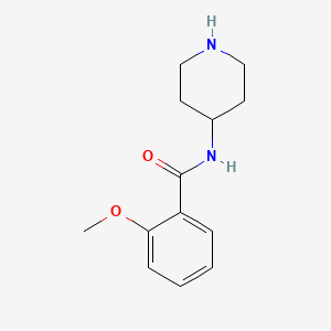 molecular formula C13H18N2O2 B7460207 2-methoxy-N-piperidin-4-ylbenzamide 