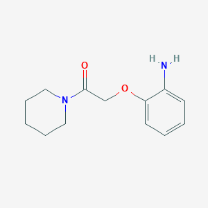 molecular formula C13H18N2O2 B7460212 2-(2-Aminophenoxy)-1-piperidin-1-ylethanone 