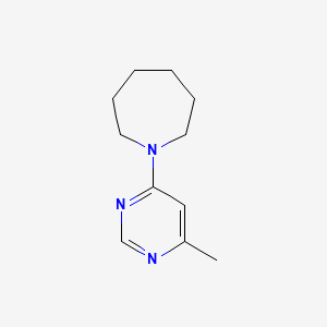 molecular formula C11H17N3 B7460219 1-(6-Methylpyrimidin-4-yl)azepane 
