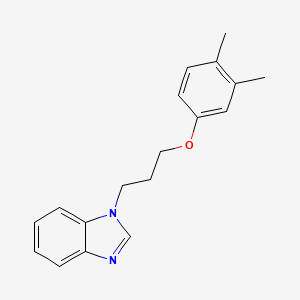 molecular formula C18H20N2O B7460285 1-[3-(3,4-Dimethylphenoxy)propyl]benzimidazole 