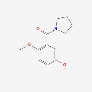 molecular formula C13H17NO3 B7460380 (2,5-Dimethoxyphenyl)-pyrrolidin-1-ylmethanone 