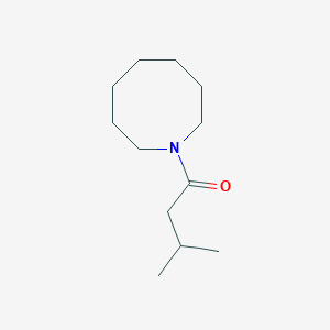 molecular formula C12H23NO B7460432 1-(Azocan-1-yl)-3-methylbutan-1-one 