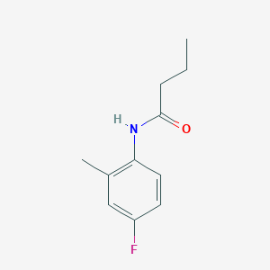 molecular formula C11H14FNO B7460506 N-(4-fluoro-2-methylphenyl)butanamide 