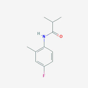 molecular formula C11H14FNO B7460508 N-(4-fluoro-2-methylphenyl)-2-methylpropanamide 
