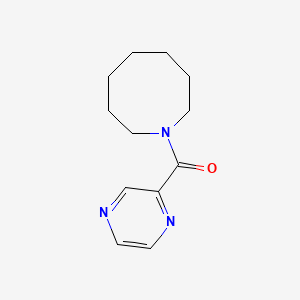 molecular formula C12H17N3O B7460521 Azocan-1-yl(pyrazin-2-yl)methanone 