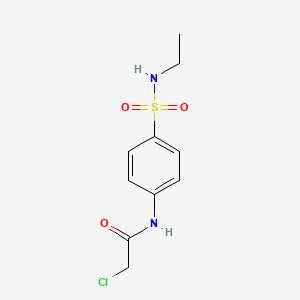 molecular formula C10H13ClN2O3S B7460568 2-chloro-N-[4-(ethylsulfamoyl)phenyl]acetamide 