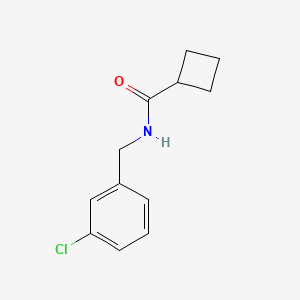 molecular formula C12H14ClNO B7460576 N-(3-Chlorobenzyl)cyclobutanecarboxamide 