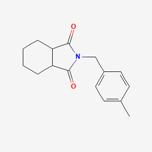 molecular formula C16H19NO2 B7460601 2-[(4-Methylphenyl)methyl]-3a,4,5,6,7,7a-hexahydroisoindole-1,3-dione 