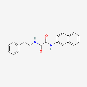 molecular formula C20H18N2O2 B7460709 N'-naphthalen-2-yl-N-(2-phenylethyl)oxamide 