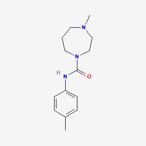 molecular formula C14H21N3O B7460725 4-methyl-N-(4-methylphenyl)-1,4-diazepane-1-carboxamide 