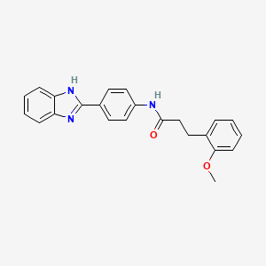 N-[4-(1H-benzimidazol-2-yl)phenyl]-3-(2-methoxyphenyl)propanamide