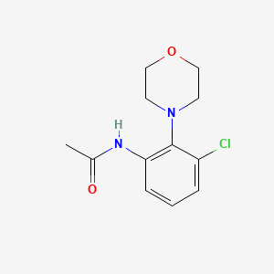 molecular formula C12H15ClN2O2 B7460807 N-(3-chloro-2-morpholin-4-ylphenyl)acetamide 