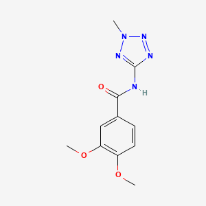 molecular formula C11H13N5O3 B7460822 3,4-dimethoxy-N-(2-methyl-2H-tetrazol-5-yl)benzamide 