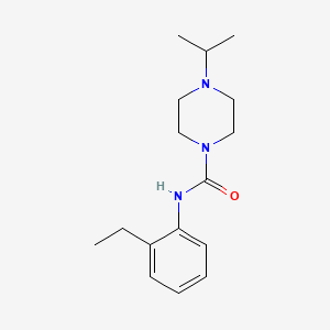 molecular formula C16H25N3O B7460914 N-(2-ethylphenyl)-4-propan-2-ylpiperazine-1-carboxamide 
