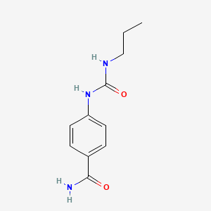 molecular formula C11H15N3O2 B7460930 4-(Propylcarbamoylamino)benzamide 