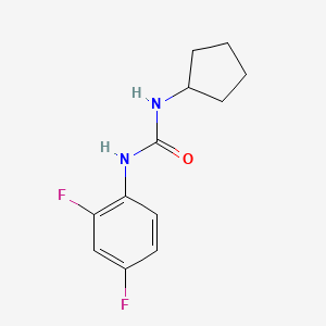 molecular formula C12H14F2N2O B7460931 1-Cyclopentyl-3-(2,4-difluorophenyl)urea 