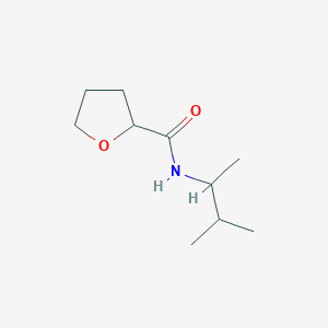 molecular formula C10H19NO2 B7460936 N-(3-methylbutan-2-yl)oxolane-2-carboxamide 