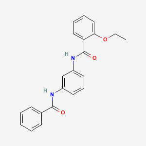 molecular formula C22H20N2O3 B7460949 N-(3-benzamidophenyl)-2-ethoxybenzamide 